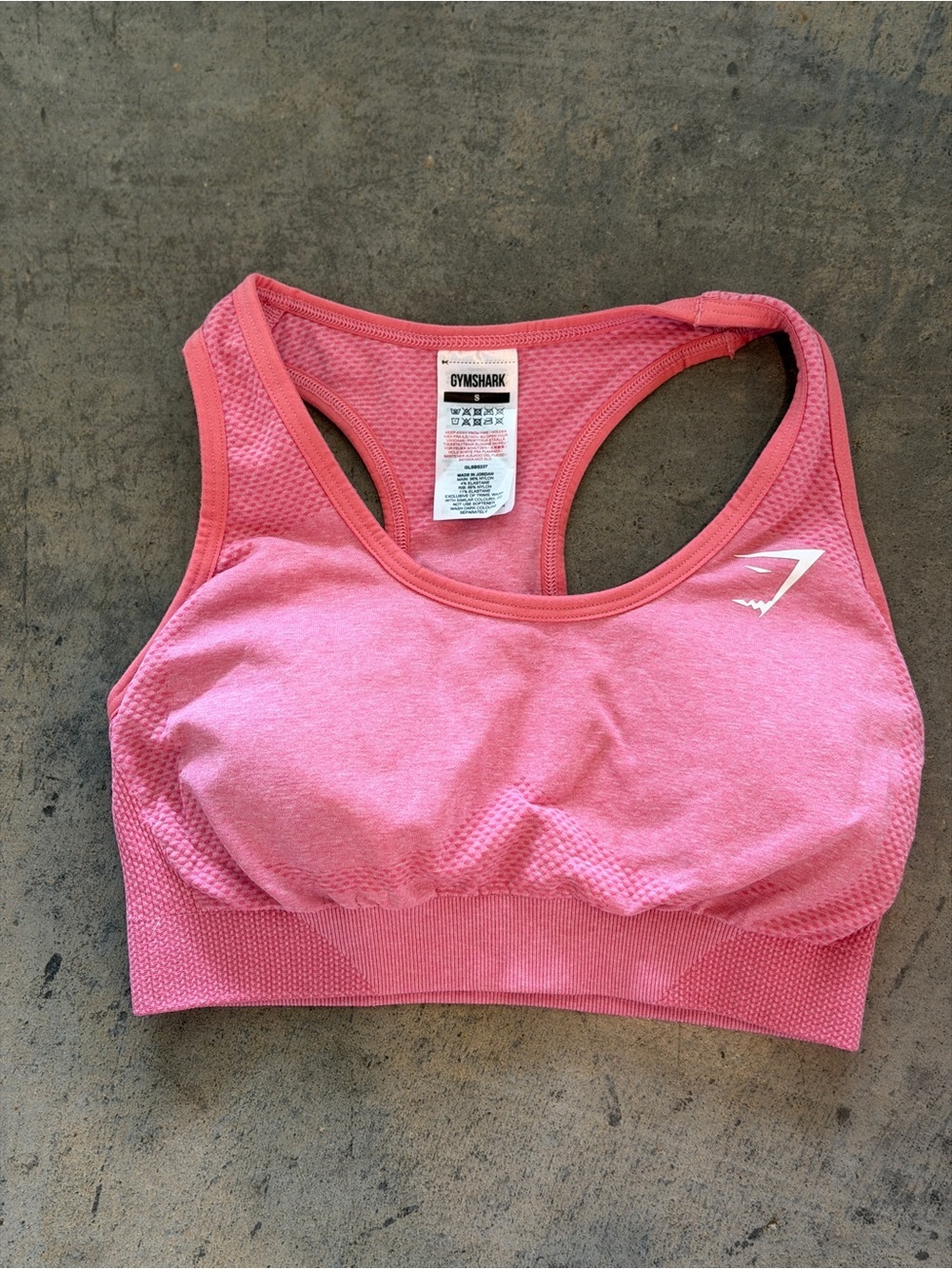 Gymshark Pink Adapt Seamless Racerback Sports Bra
